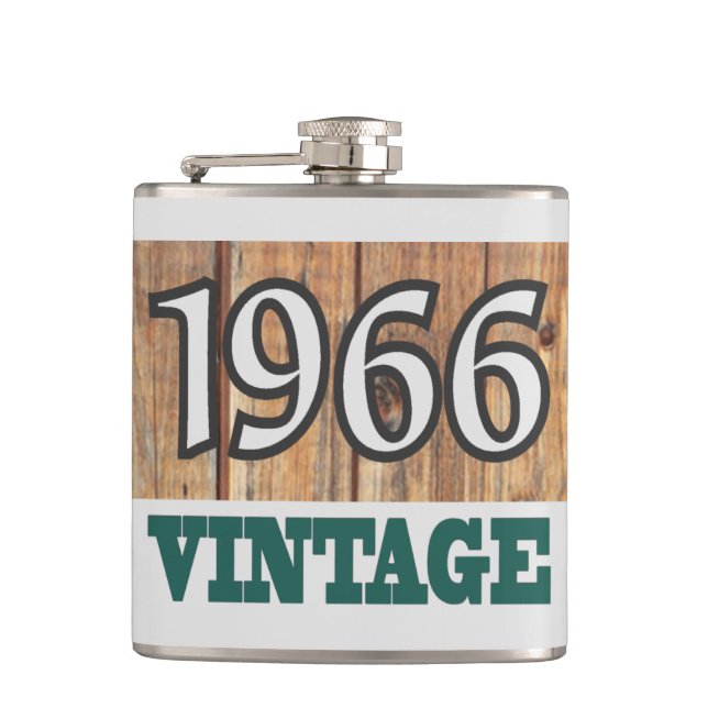 Born in 1966 flask (Front)