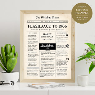 Born in 1966 Mock Newspaper