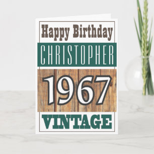 Born in 1967 Greetings Card