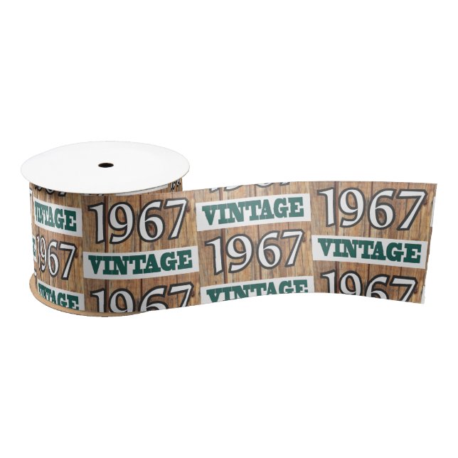 Born in 1967 satin ribbon (Spool)