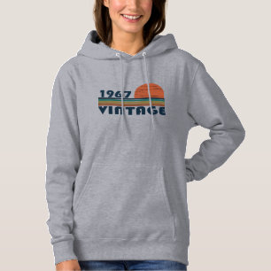 Born in 1967 vintage birthday gift hoodie