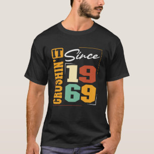 Born in 1969, Crushinu2019 It Since 1969 Varsity F T-Shirt