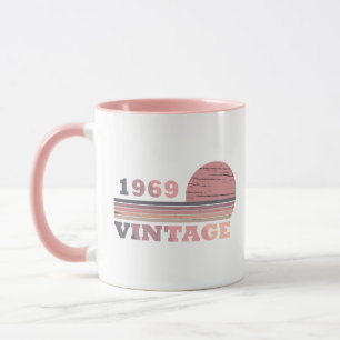Born in 1969 vintage birthday gift mug