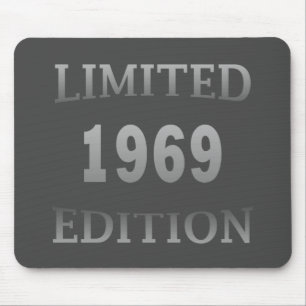 born in 1969 vintage birthday mouse pad