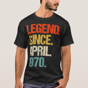 Born in 1970 54 Years Old Made in 1970 54th Birthd T-Shirt