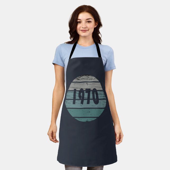 Born in 1970 vintage birthday gift apron (Worn)