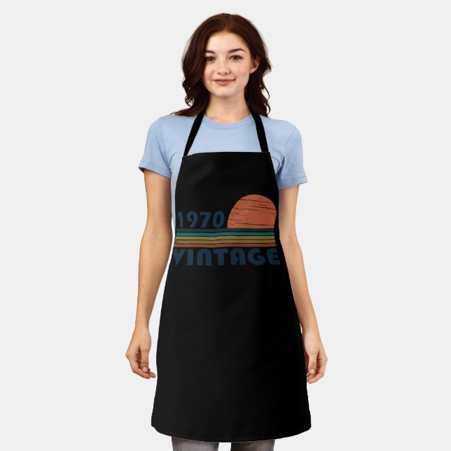 Born in 1970 vintage birthday gift apron (Worn)