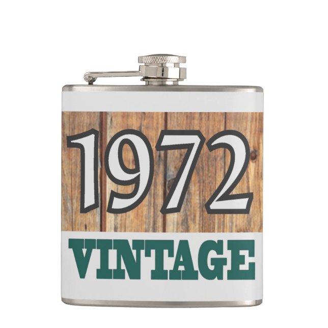 Born in 1972 flask (Front)