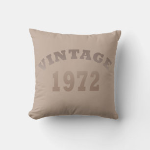 Born in 1972 vintage birthday cushion