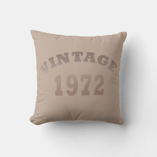 born in 1972 vintage birthday cushion