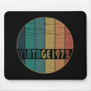 Born in 1972 vintage birthday gift mouse pad