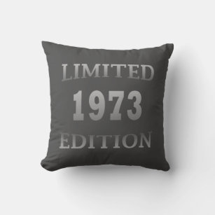 Born in 1973 51st birthday limited edition cushion