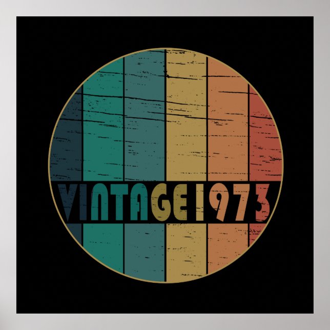 Born in 1973 classic retro poster (Front)