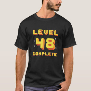 Born In 1973 Level 48 Complete 48Th Birthday Retro T-Shirt