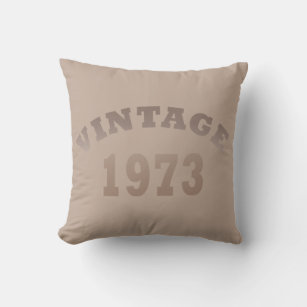 Born in 1973 vintage 51st birthday cushion