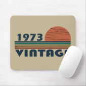 Born in 1973 vintage birthday gift mouse pad (With Mouse)