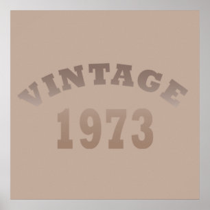Born in 1973 vintage birthday poster