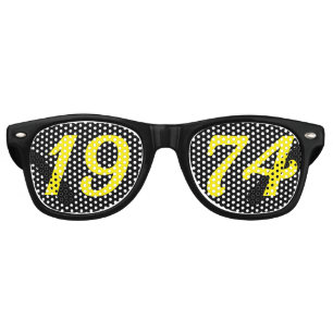 Born in 1974 52nd birthday fun shades sunglasses