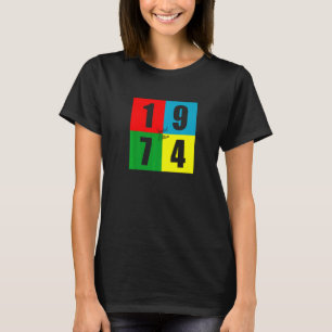 Born In 1974 Retro Vintage 48th Birthday T-Shirt