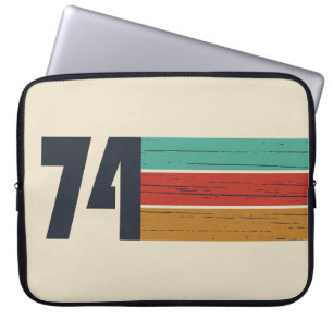 born in 1974 vintage 50th birthday gift laptop sleeve