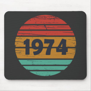 Born in 1974 vintage 50th birthday gift mouse pad