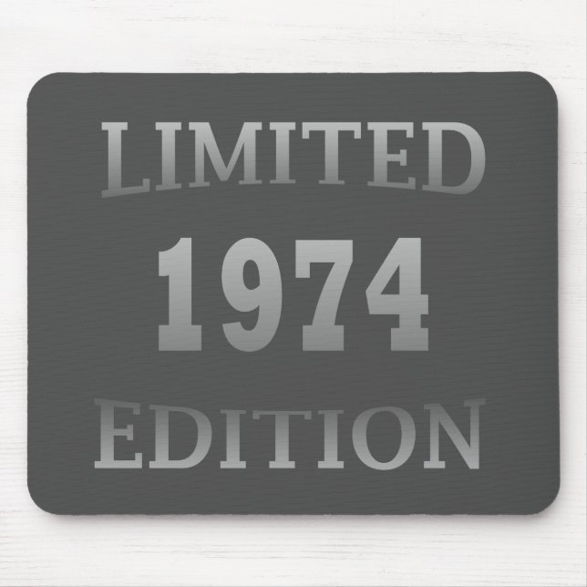 Born in 1974 vintage birthday mouse pad (Front)