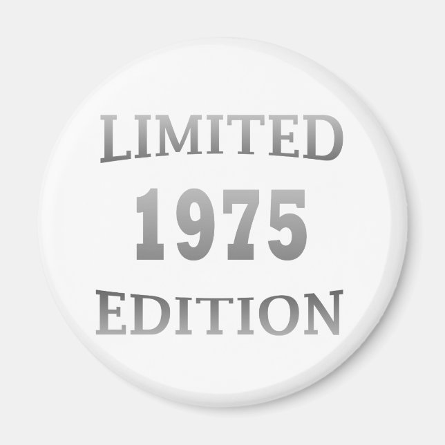 born in 1975 50th birthday party magnet (Front)