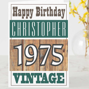 Born in 1975 Greetings Card