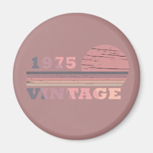 born in 1975 vintage 50th birthday gift magnet