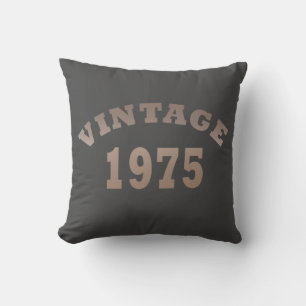 born in 1975 vintage birthday gift cushion