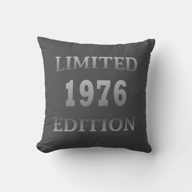 born in 1976 birthday limited edition cushion (Front)