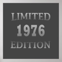 born in 1976 birthday limited edition