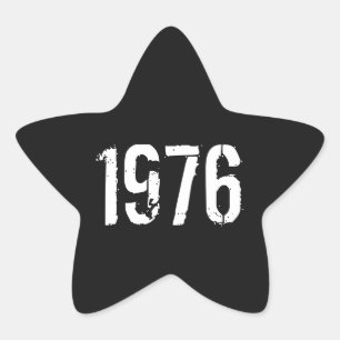 Born in 1976 Birthday Star Sticker