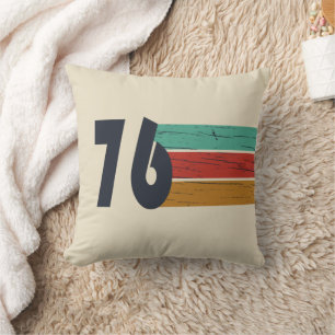 Born in 1976 vintage 50th birthday gift cushion
