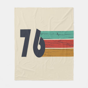 Born in 1976 vintage 50th birthday gift fleece blanket