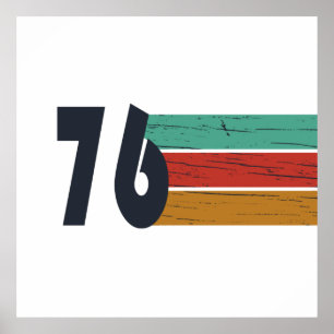 Born in 1976 vintage 50th birthday gift poster