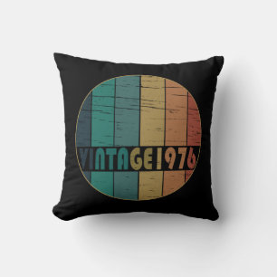 Born in 1976 vintage birthday cushion