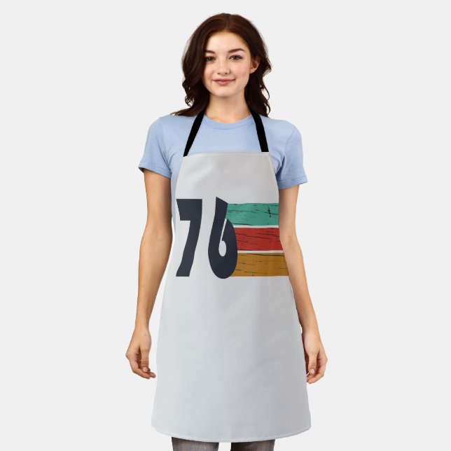 Born in 1976 vintage birthday gift apron (Worn)