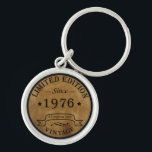 Born in 1976 vintage birthday key ring<br><div class="desc">You can add some originality to your wardrobe collection with this vintage classic birthday graphic design with awesome typography font lettering; It is a great gift for men, women, husbands, wife, girlfriend, and boyfriend who will love this one-of-a-kind artwork. The best and most fun holiday present for your happy birthday...</div>