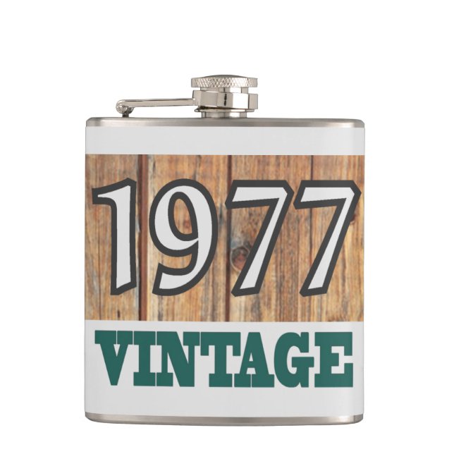 Born in 1977 flask (Front)