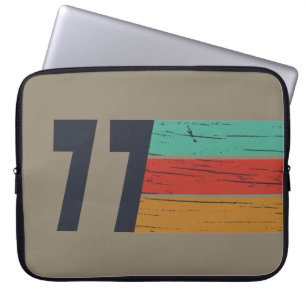 Born in 1977 vintage birthday gift laptop sleeve