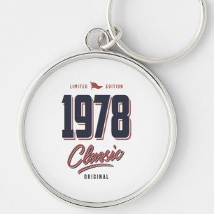Born in 1978 Birthday Key Ring