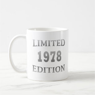 Born in 1978 elegant modern birthday gift coffee mug