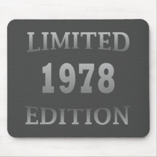 Born in 1978 elegant modern birthday gift mouse pad