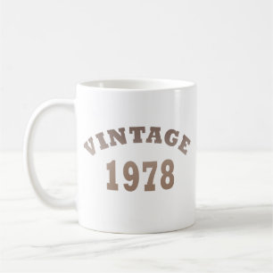 Born in 1978 elegant modern vintage birthday gift coffee mug