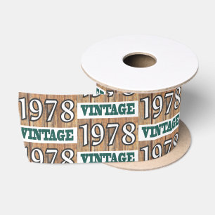 Born in 1978 satin ribbon