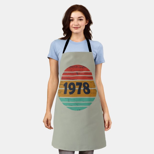 Born in 1978 vintage birthday gift apron (Worn)