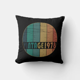 Born in 1978 vintage birthday gift cushion