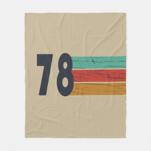 Born in 1978 vintage birthday gift fleece blanket