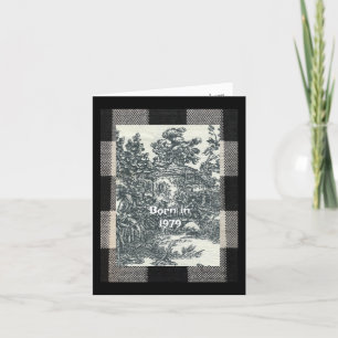 Born in 1979 Birthday Fun Facts Card